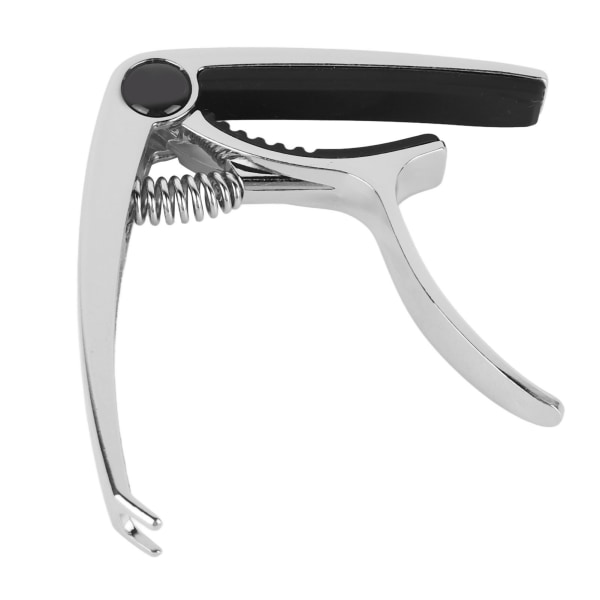 Gitarr Capo Metal Justerbar fjäderspänning Capo för akustisk elektrisk Ukulele Bas Silver