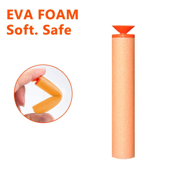 100 stk 7,2 cm EVA blødt sugekophoved genopfyldning bløde pile Udendørs legetøj Børnegaver