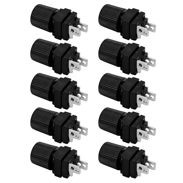 10 st Power Terminal 300 till 500W Pure Copper Inverter 13mm Power Supply Terminal M4 Terminal Black