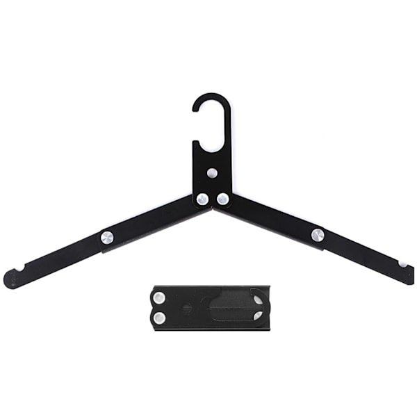 Rejse Hænger Foldbar Design Aluminium Legering Høj Styrke Letvægts Foldbar Tøj Hænger til Hjem Tirp Sort