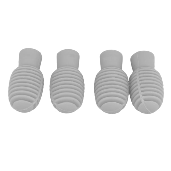 4st Drumstick Silent Tip Silent Drum Stick Dampener Mallet Mute Tip Instrument Tillbehör Grå