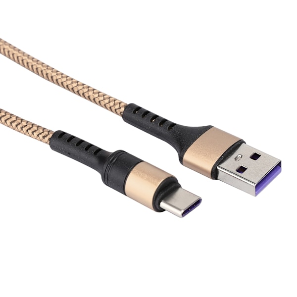 5A Supersnabb Laddning Typ C Datakabel för Huawei P10/P10 plus p20/P20 Pro 0.5m (Gyllene)
