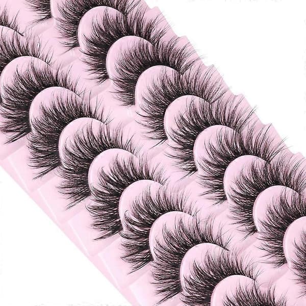 False Eyelashes Clear Natural Eyelash Extension Cat Eyes Curled