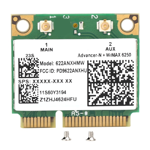 Trådløst netværkskort DualBand 300M 2.4 5G Wifi PCIE til Intel AdvancedN WiMAX 6250