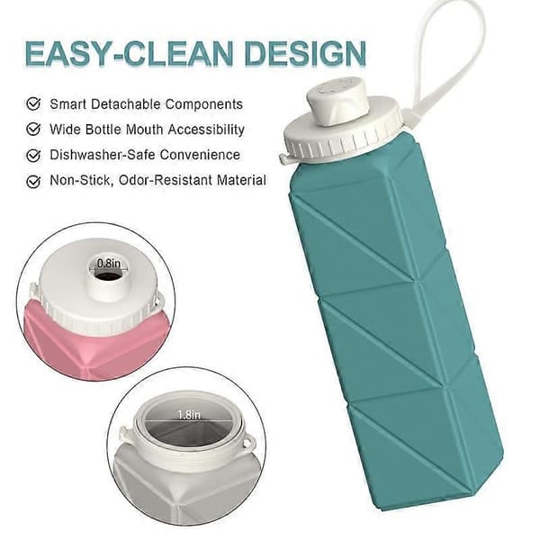 Foldable Water Bottles, Collapsible Portable Silicone Water Bottle