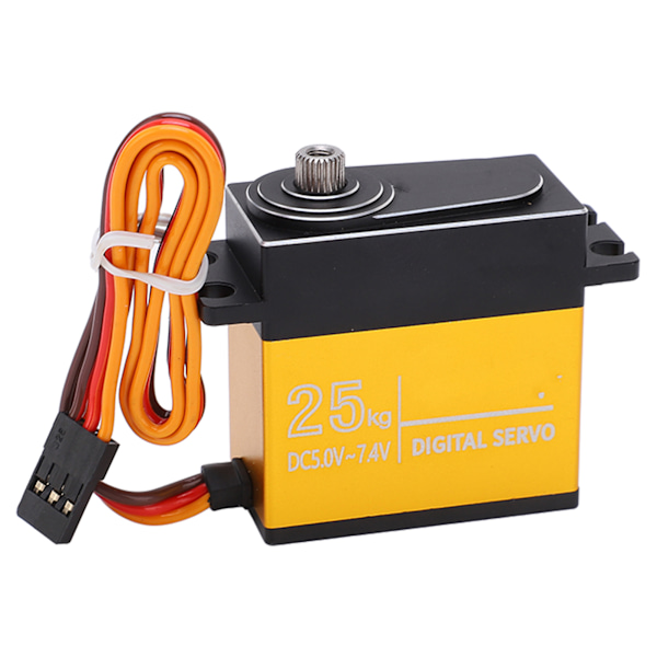 25KG RC servo aluminiumlegering vattentät metall växel digital servomotorer för 1/8 1/10 fjärrkontroll bil