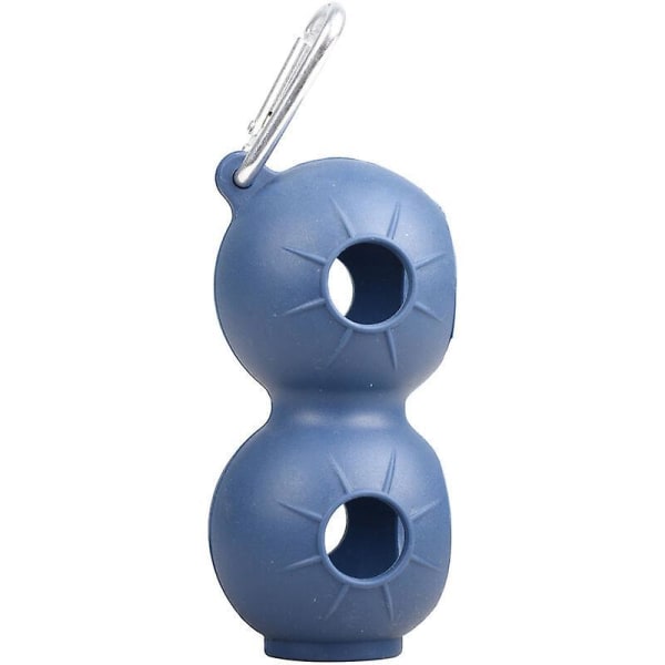 2-pack bärbar golfbollshållare, silikonhållare för golfboll med bälte