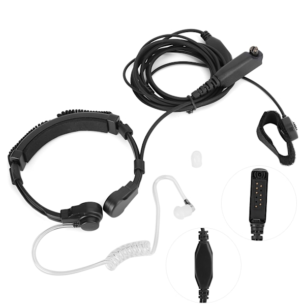 STP9000 Skalbart Halsmikrofon Vibrations WalkieTalkie Headset Radio Monitor Hörsnäcka