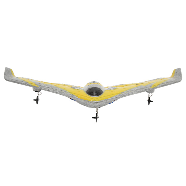 RC Glider EPP Skum Håndkastning 2CH 2,4GHz Fjernstyret Flyvemaskine med LED-lys til 14 år og opefter gul dobbelt batteri