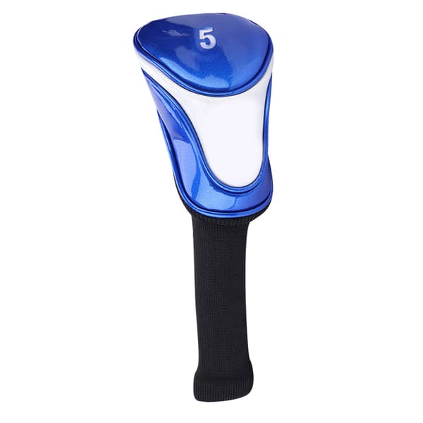 Blå PU og elastisk bomull golfkølle driver headcovers hodebeskytter golfspiller tilbehør #5 Wood