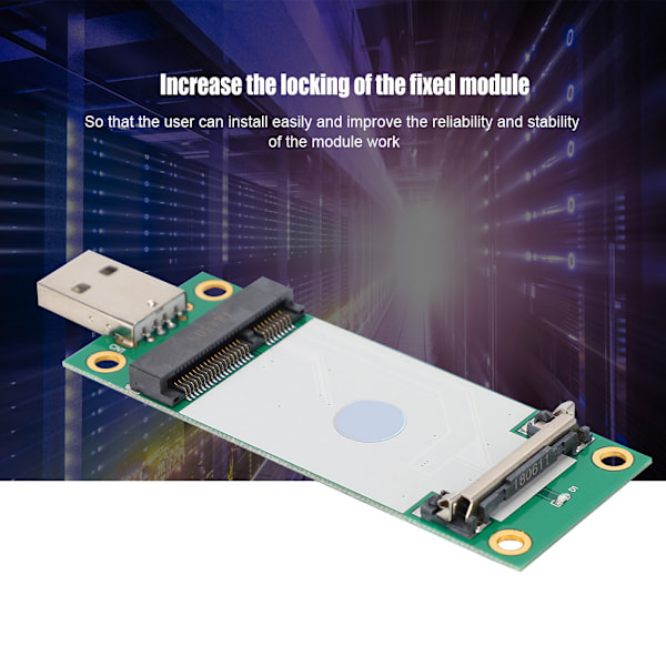 Mini PCI-E til USB Riser-kort til WWAN Test Adapterkort 3G/4G Modul Med SIM-kort