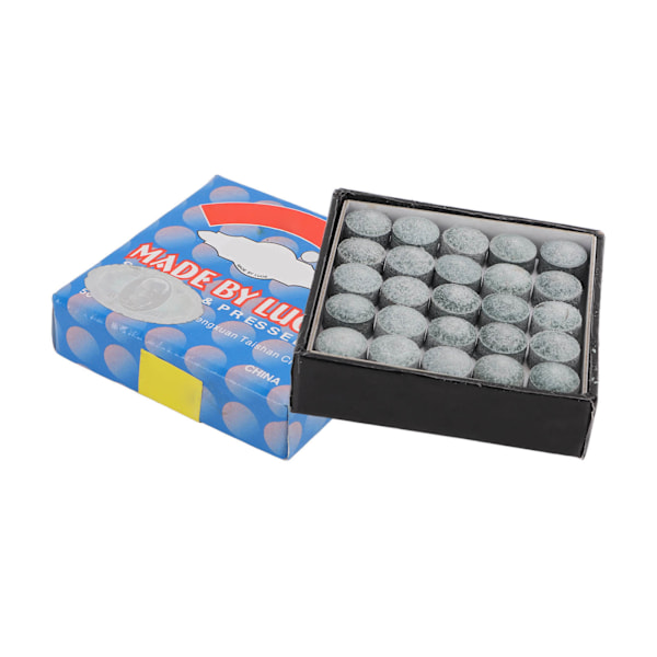 50st Snooker Pool Cue Tips Grade A Läder Biljard Cue Stick Ersättningsverktyg för dagligt bruk Träning13mm