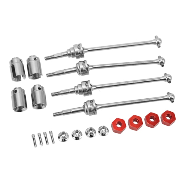 RC Fram- och Bakre Drivaxlar Stor Vinkel Kraftfull Stabil Transmission Fram Bak CVD Drivaxelsats för TRAXXAS SLASH 1/10