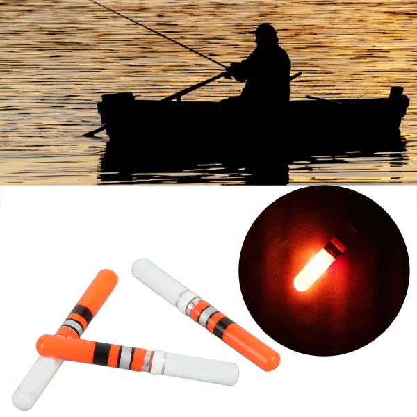 Lysende glødende LED-flåder til natfiskeri (3 stk)