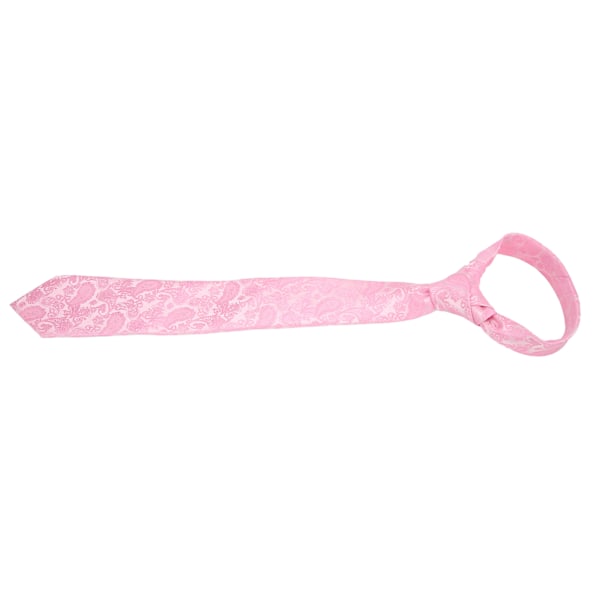 Herr Slips Näsduk Set Rosa Tryck Klassisk Stil Slips Näsduk Kit för Affärsmöten Fester Bröllop
