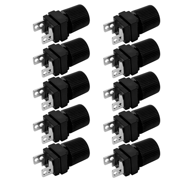 10 st Power Terminal 300 till 500W Pure Copper Inverter 13mm Power Supply Terminal M4 Terminal Black