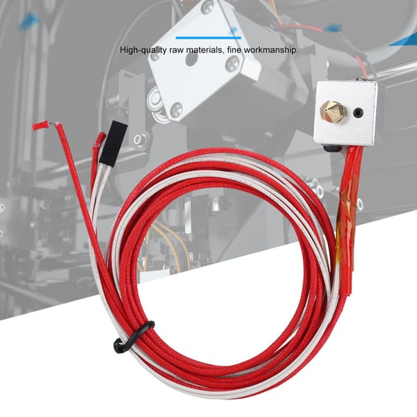 3D Printer Tilbehør MK8 Dyse Ekstruder Printhoved Kit Aluminium Rustfrit Stål Messing