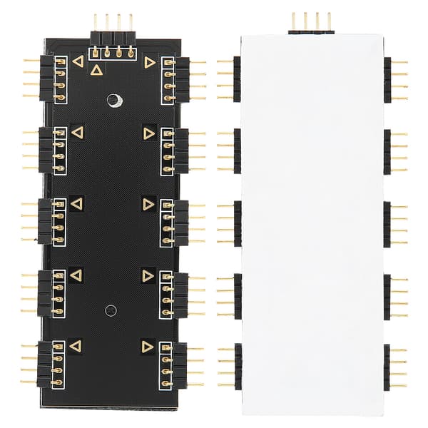 RGB Hub Controller 1‑10 RGB Hub Controller PC Chassifläkt Hub CPU Kylning HUB1‑10 12V ARUA Hub Controller