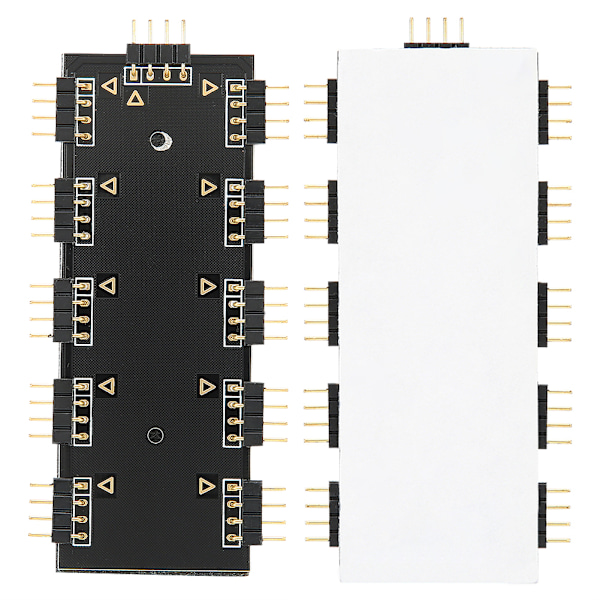 RGB Hub Kontroller 1‑10 RGB Hub Kontroller PC Kabinettvifte Hub CPU Kjøling HUB1‑10 12V ARUA Hub Kontroller