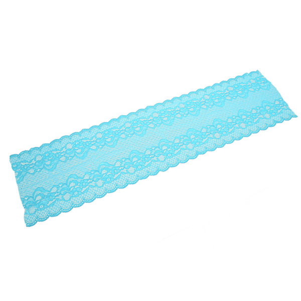 23 cm bred 10 yards spetskant stretch klippbar DIY hantverk mesh nylon spetstyg bred stretchig spets för sömnad kudde Blue Lagoon
