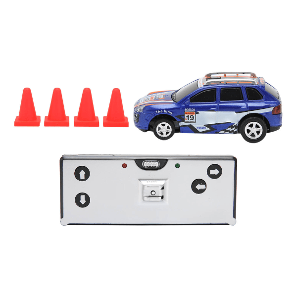 Mini RC Racing 4 Way Drift Car 1:64 Pocket Can Størrelse Fjernbetjeningskøretøj til indendørs udendørs 3+ børn