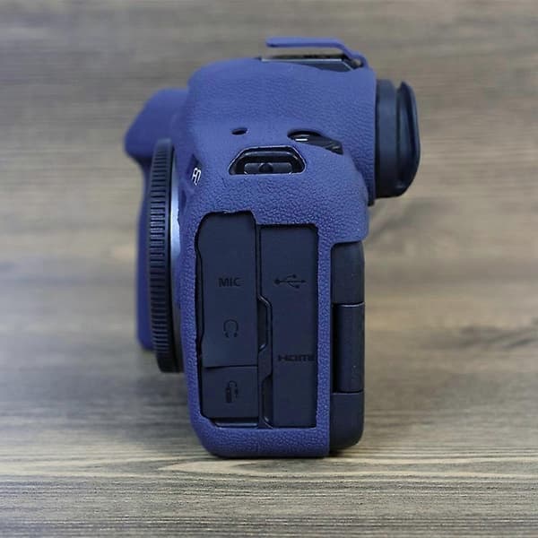 Q2M Silikoneetui til Canon EOS R6 Mark II Ridsebeskyttelse Digital S2s Kamerabeskyttelse - Safir