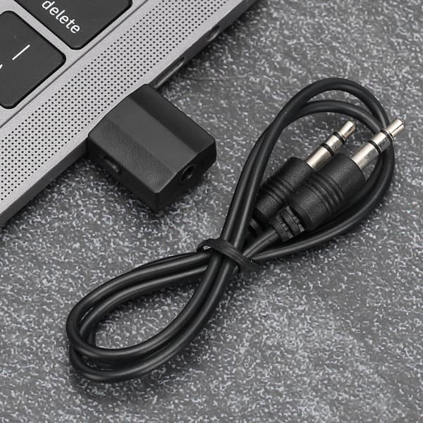 Bärbar Bluetooth 5.0 Sändare Mottagare 2 i 1 Adapter Oneclick Switch Plug and Play