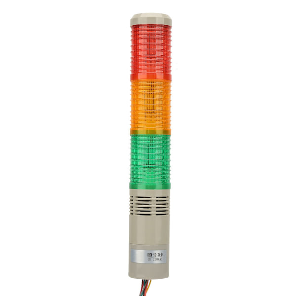 220VAC Maskin Advarselslys LED Indikator Forsigtighedssignal Konstant Lys