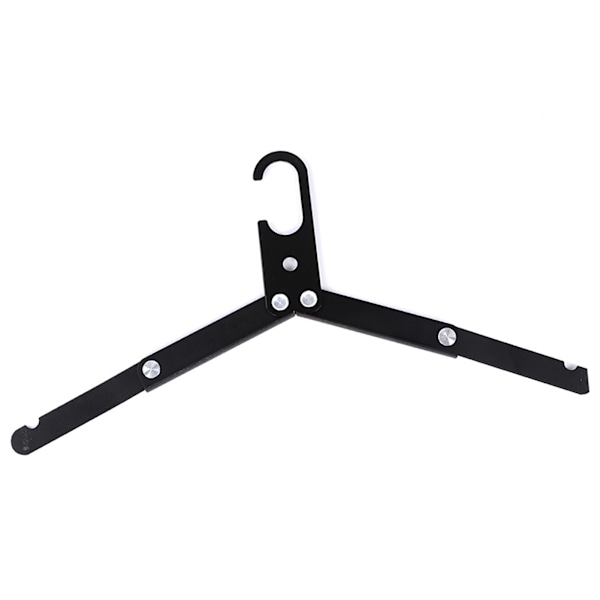 Rejse Hænger Foldbar Design Aluminium Legering Høj Styrke Letvægts Foldbar Tøj Hænger til Hjem Tirp Sort