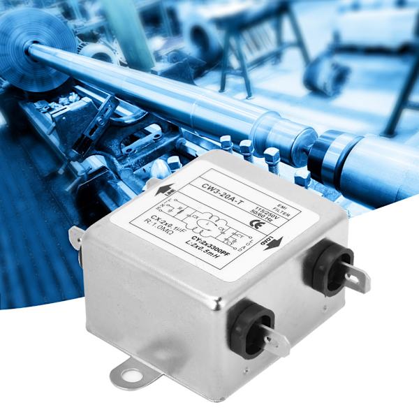 CW3-20A T Yksivaiheinen virtalähteen EMI-suodatin 115V/250V 50/60Hz