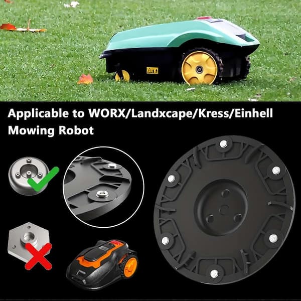 RSD-01 For Worx/Landxcape/Kress/Einhell Lawnmower Round Connection ABS Cutter Head Turntable