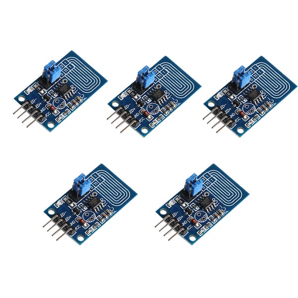 5 stk. Kapacitiv Touch Dimmer Trinløs Dæmpning PWM Kontrolpanel LED Dimmer Switch Modul