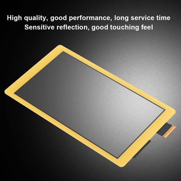 Högkvalitativ ABS Pekskärm Spelkonsol Utrustningstillbehör för SWITCH LITE gul
