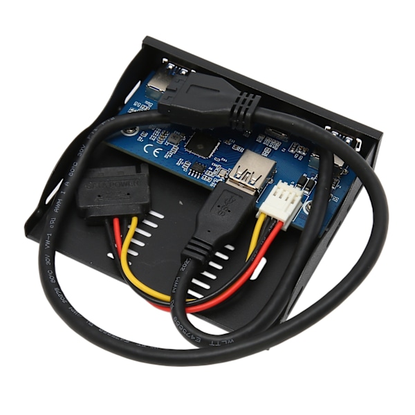 USB 3.2 Frontpanel Hub 6 Porter 5Gbps Høyhastighets Plug and Play Stabil Front Floppy Diskettstasjon Panel for Stasjonær PC
