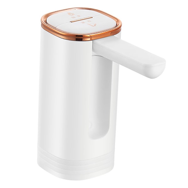Vandflaske Dispenser PP Universal Automatisk Foldbar Bærbar Elektrisk Drikkevandspumpe til Hjem Camp Rejse Kontor Hvid