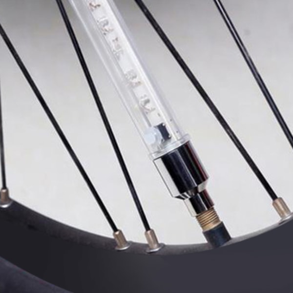 2 stk LED Sykkelhjul Lys 7 Moduser Blendende Lys Sykkel Dekk Ventil Stamme Lys for Sykkel Tilbehør