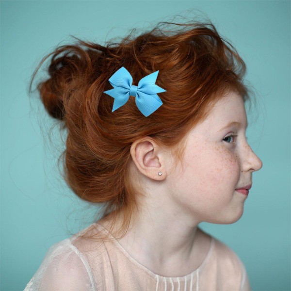 40 bitar mini rosett hårklämmor - slumpmässig färg, barn hårklämmor, små hårklämmor för bebisar, flickor, barn och kvinnor