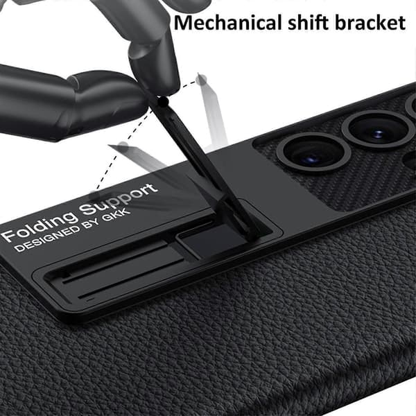 Matt PU Leather Stand Case Protective Ultra-thin Phone Cover Compatible With Samsung Galaxy S23 Ultra Plus