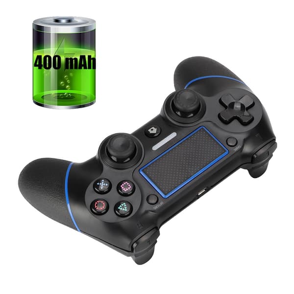 PS4-3 Trådløs Game Handle Controller ABS Sort Klassisk Ergonomisk Udseende