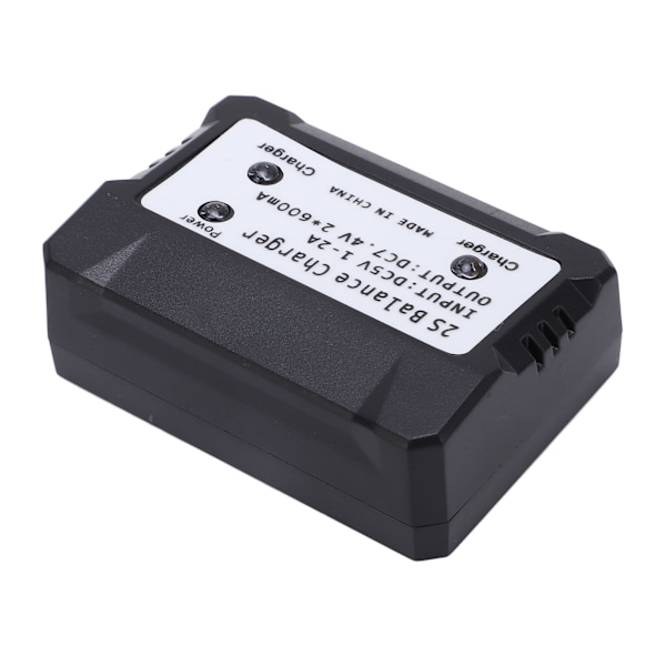 2S Balanceoplader 7.4V LiPo Batterioplader til Wltoys RC Bil Båd Fly Legetøj Sort