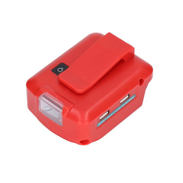 Litiumakku- USB sovitinmuunnin LED-työvalon vyökiinnitteellä 14,4-20V ADP05 12VDCType B:lle