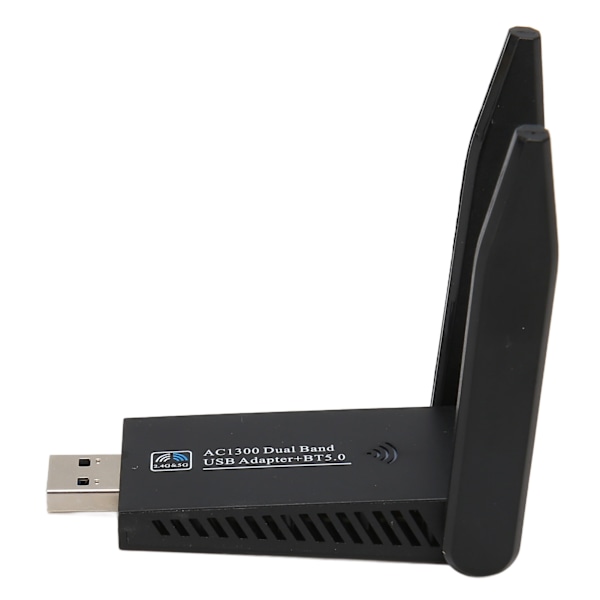 1300Mbps USB WiFi-sovitin Dual Band Bluetooth 5.0 USB3.0-liitäntä Nopea Windows XP Vista7 8 8.1 10 11