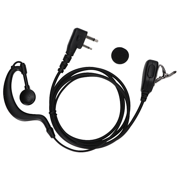 K head 120cm Portabel Walkie talkie HD Headset Brusreducerande Intercom Hörlur Svart