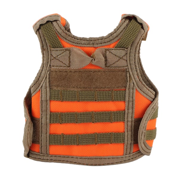 Mini Tactic Military Molle-väst för soffaölflaska Dryckesdekorationsöverdrag (orange)