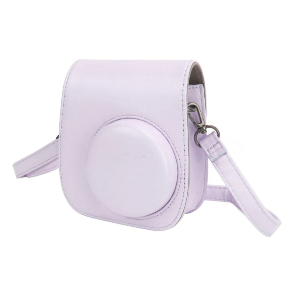 Mini Instant Camera Protective Bag PU-veske for Fujifilm Instax Mini 12 med albumfiltre Fargerike hengende rammer Klistremerker Lilla