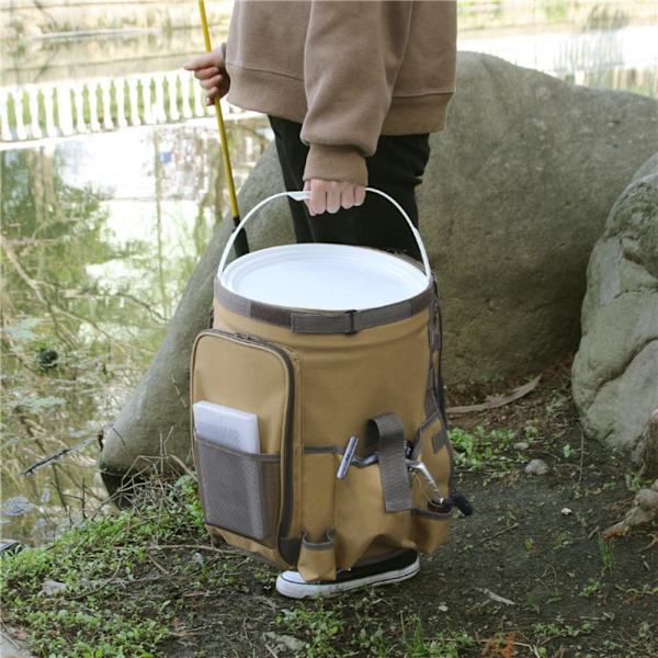 Udendørs Camping Spand Organizer Stor Kapacitet Fiskeudstyr Taske Opbevaringstaske Havepose til Fiske Camping Vandreture