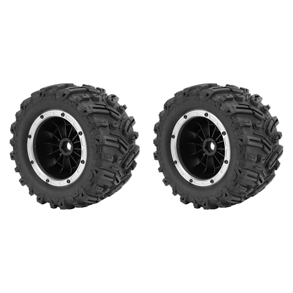 2 st RC-bil Gummihjul Stark Grepp Flexibelt Stark Dämpande RC Gummihjul För ZD Racing 1/7 RC-bil Silver
