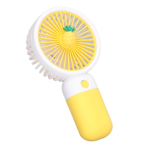 Mini Håndholdt Ventilator Tegneseriedesign Stærk Vind USB Genopladelig Mini Bærbar Ventilator til Rejser Kontor Hjem