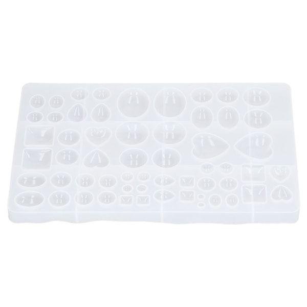 Hjerteformet Silikoneform Geometrisk Oval Halvcirkel Vanddråbeform DIY Silikoneforme til Fondantkage Chokolade