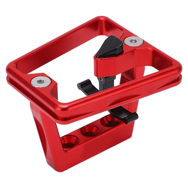 Folding Bike Front Carrier Adapter Aluminium Alloy Hollow Carved Mount Base for PODAY RED